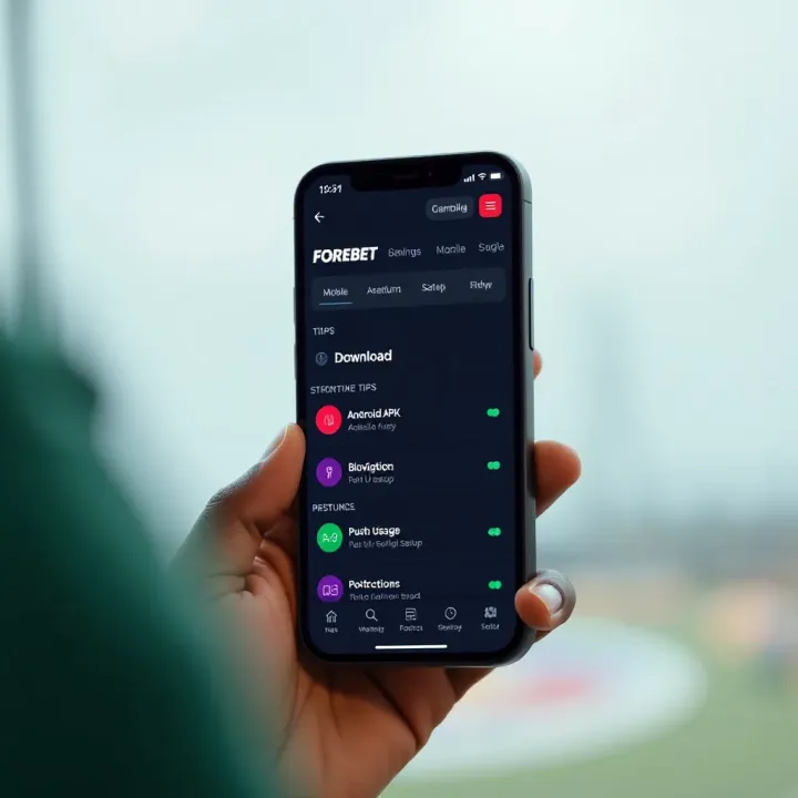 Smartphone displaying Lucky Jet Forebet app interface with betting options