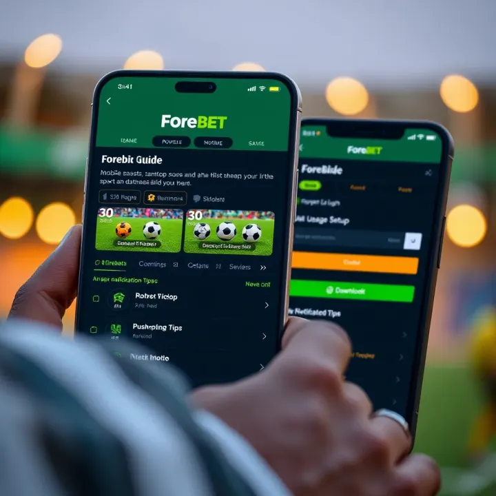 User interface showcasing the Web Forebet login screen with input fields and a login button