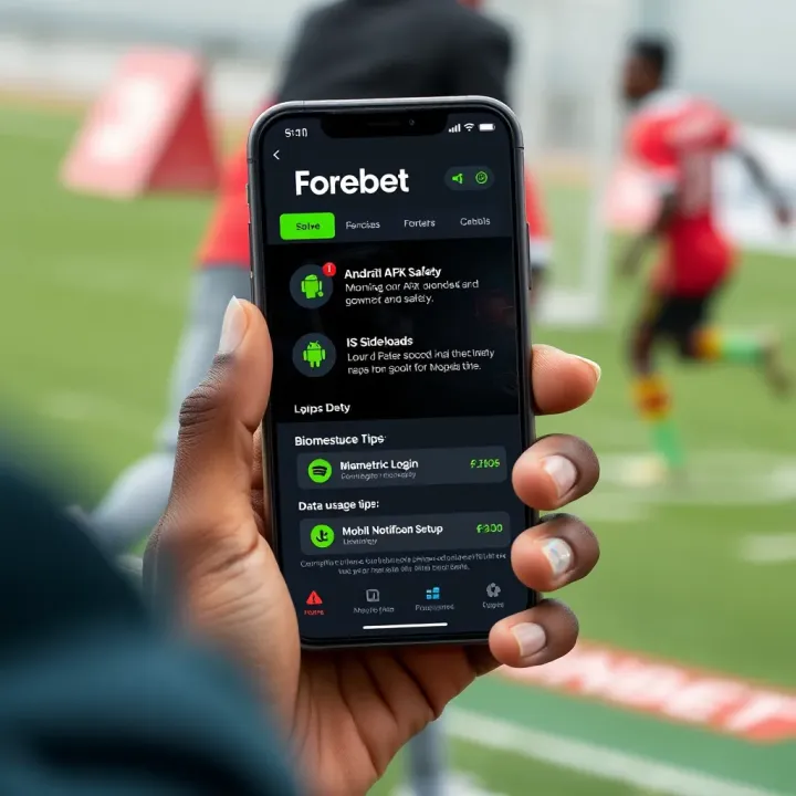 Smartphone displaying mobile banking app for easy Forebet account funding in Nigeria
