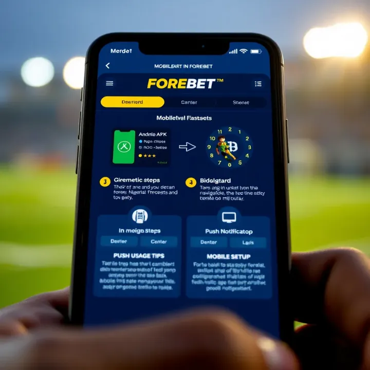 Mobile phone showing account verification confirmation on Forebet platform