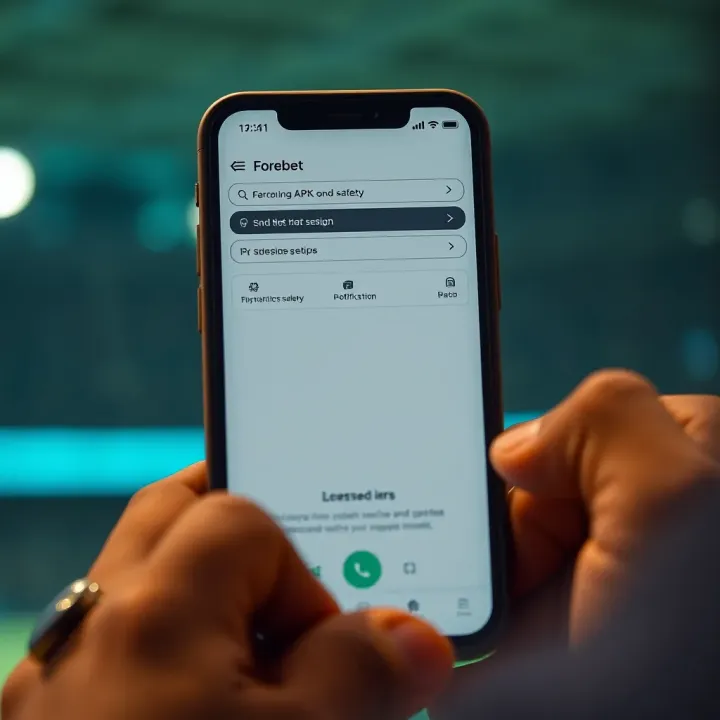 User verifying Forebet account through SMS code on smartphone in Nigerian setting