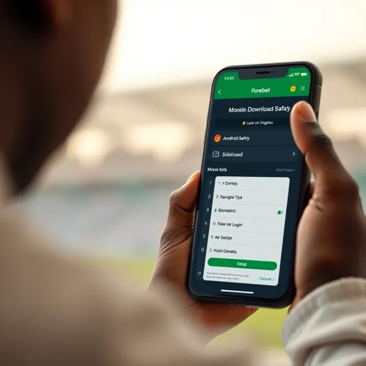 Secure login screen of Forebet Bet platform highlighting password entry and account security features