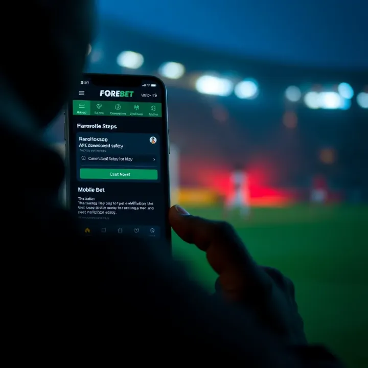 User logging into Forebet platform on a smartphone in Cameroon