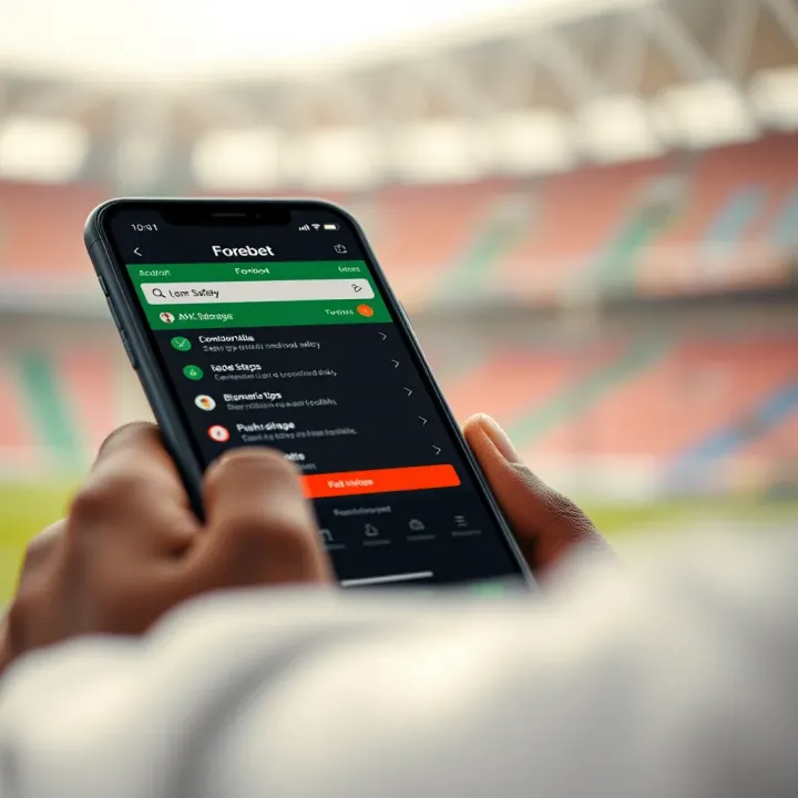 Football enthusiast watching a live match stream on a laptop with Forebet interface displayed