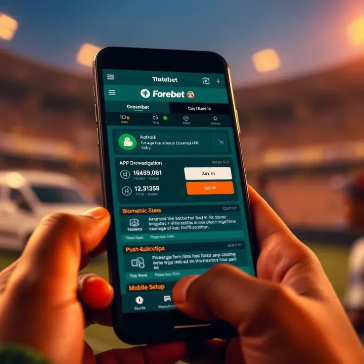 User accessing Forebet mobile login with secure credentials for smooth betting experience