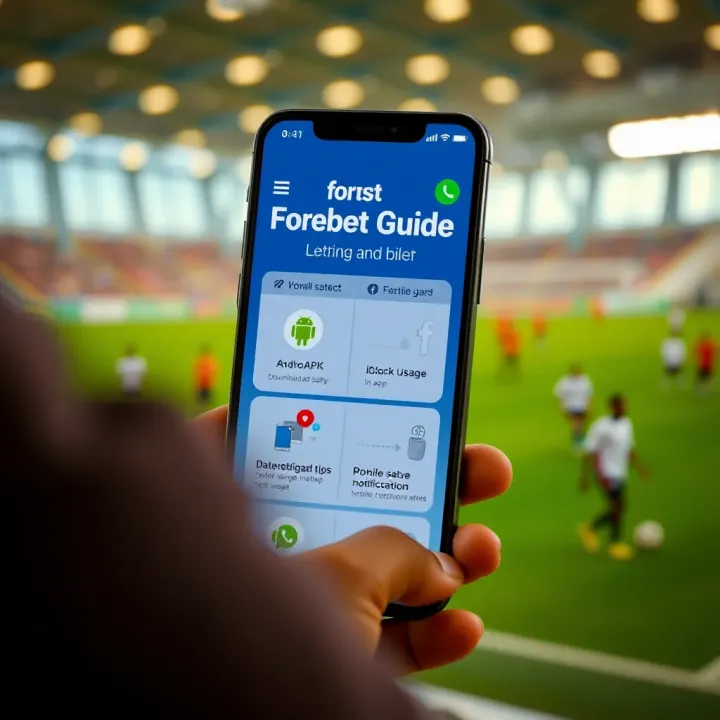 Secure password entry on mobile device with Forebet app background