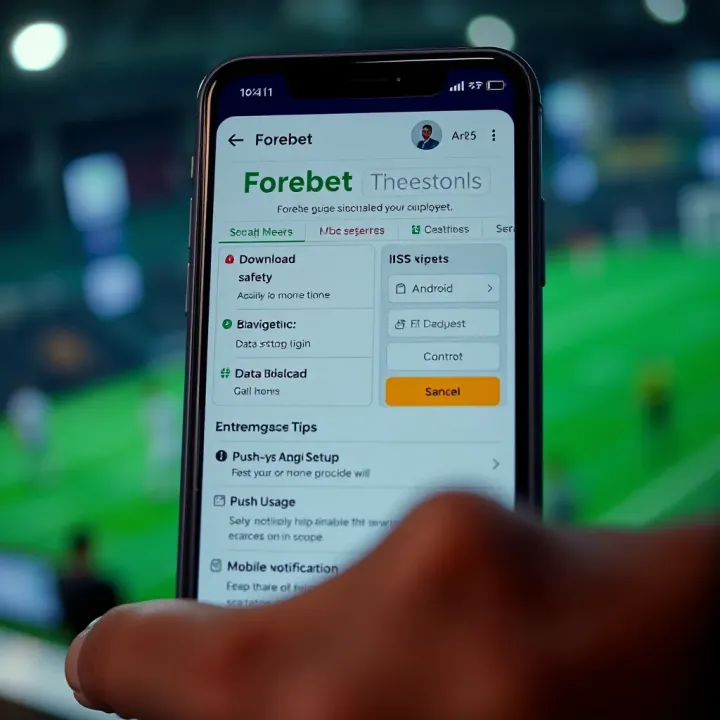 Secure download icon representing safe installation of Forebet Nigeria APK on a smartphone