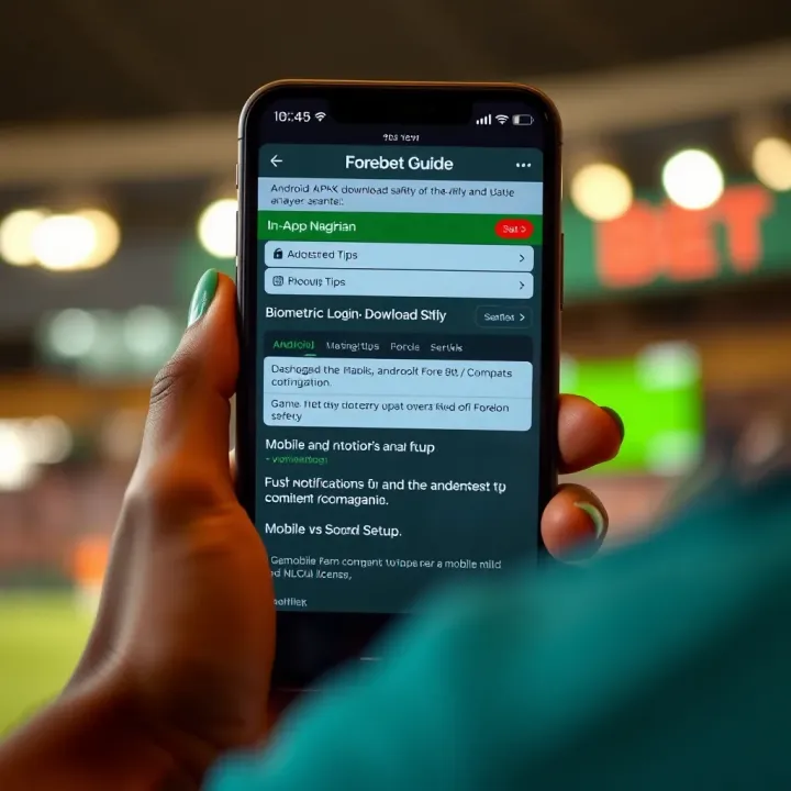 Secure login screen with Nigerian flag symbolizing safe access to Forebet account