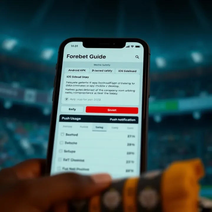 A screenshot of the Forebet original website homepage showing football prediction tables and statistics