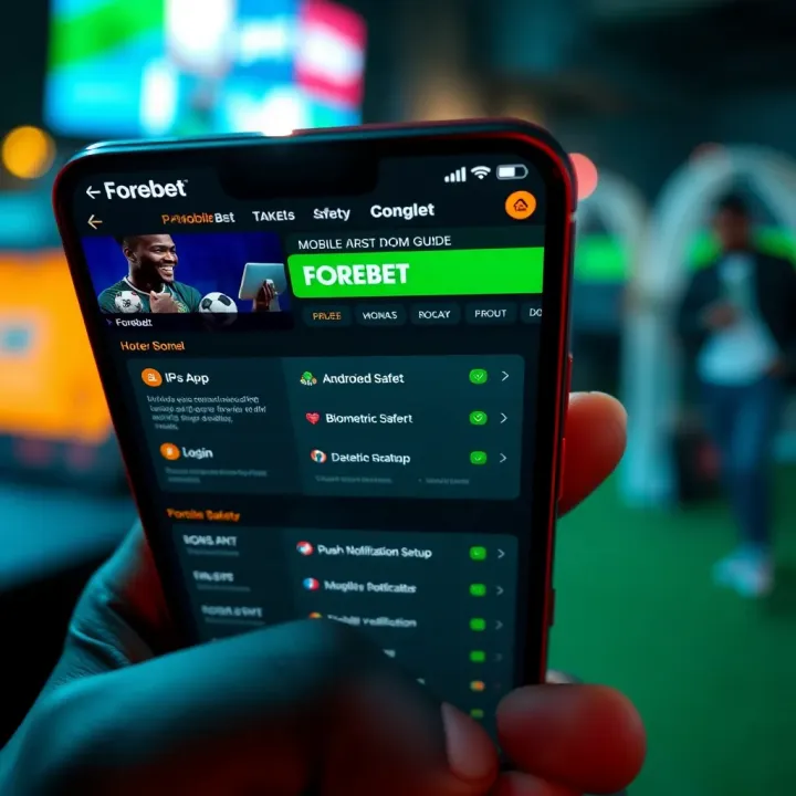 User verifying identity documents on a mobile device for Forebet Paga withdrawals