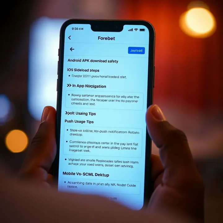 Entering Promo Code on Forebet Mobile App for Bonuses Illustration of a mobile phone screen with a promo code input field and football icons around