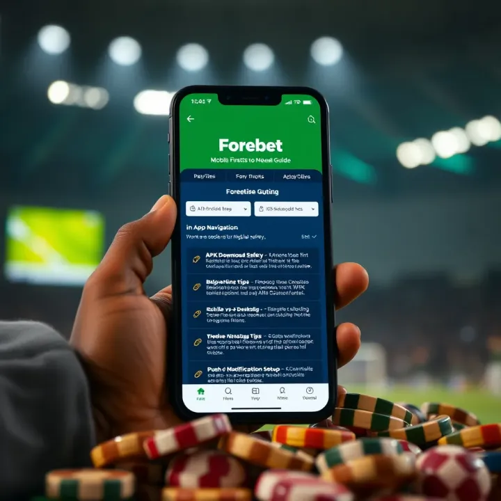 Mobile device displaying Forebet Shop dashboard with various features and navigation options