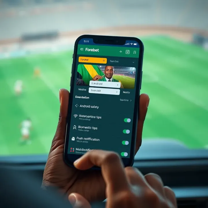 Mobile phone screen displaying Forebet Shop Old Mobile betting interface with sports options