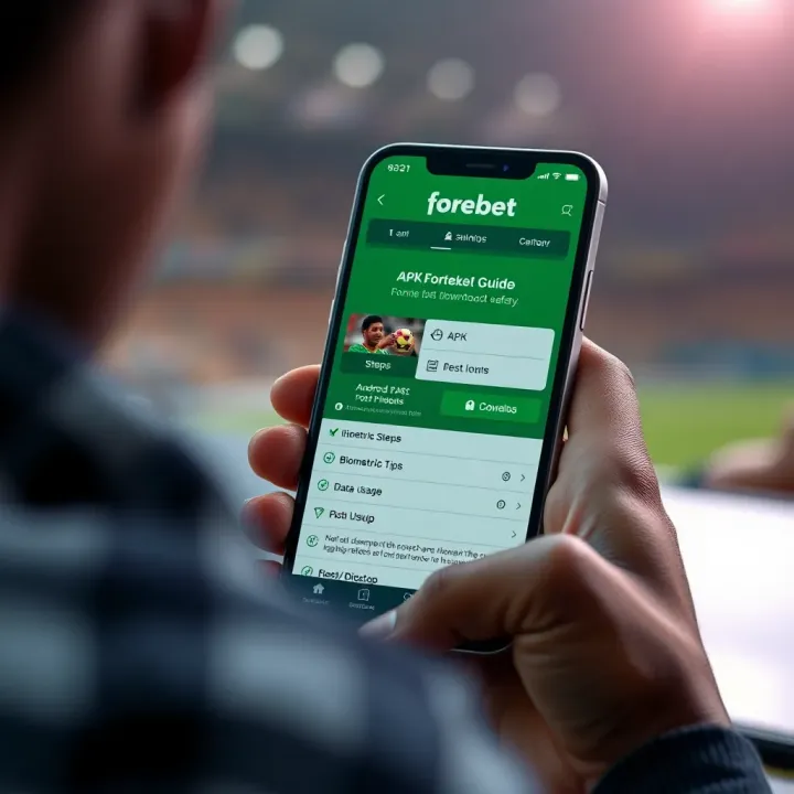 User engaging with Forebet sports betting interface on a mobile device