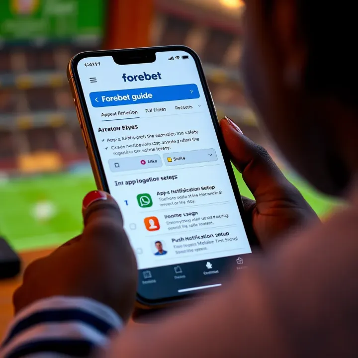 Screen displaying Forebet registration form on a mobile device