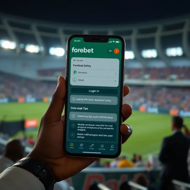 Conceptual illustration of football betting risks with warning symbols on a sports background