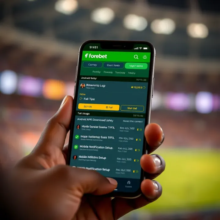 Diagram showing secure Forebet QR code scanning on a mobile device for betting