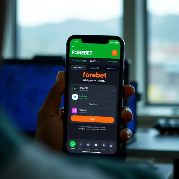 Illustration of a Nigerian bettor using Forebet account on a mobile device