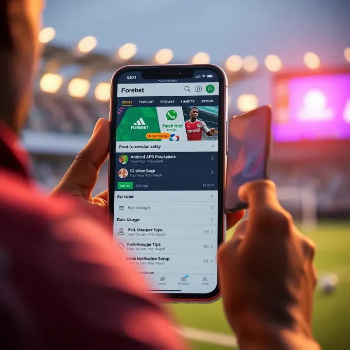 Foregrounding Forebet Within Nigeria's Sports Betting Environment Illustration of Nigerian flag with football symbols and digital betting elements