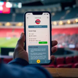 Illustration of a football strategy board with forecast icons and betting insights