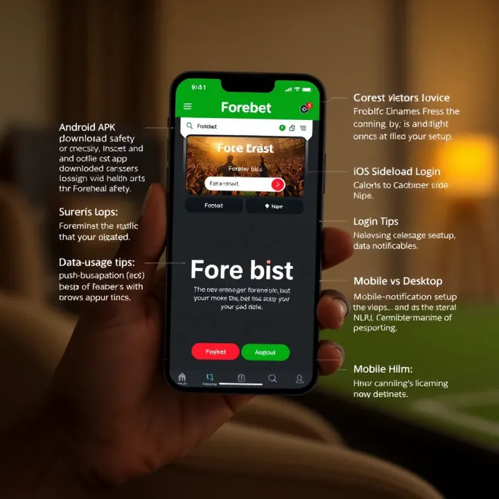 Secure login screen illustrating Forebet account access on a digital device